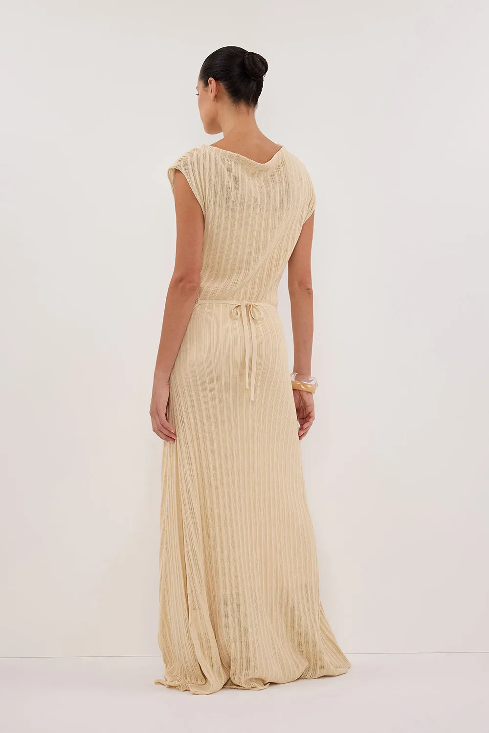 BOWIE NATURAL KNIT MAXI DRESS sold by Dissh product image thumbnail 5