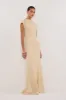 BOWIE NATURAL KNIT MAXI DRESS sold by Dissh