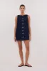 SHERI INDIGO DENIM MINI DRESS sold by Dissh