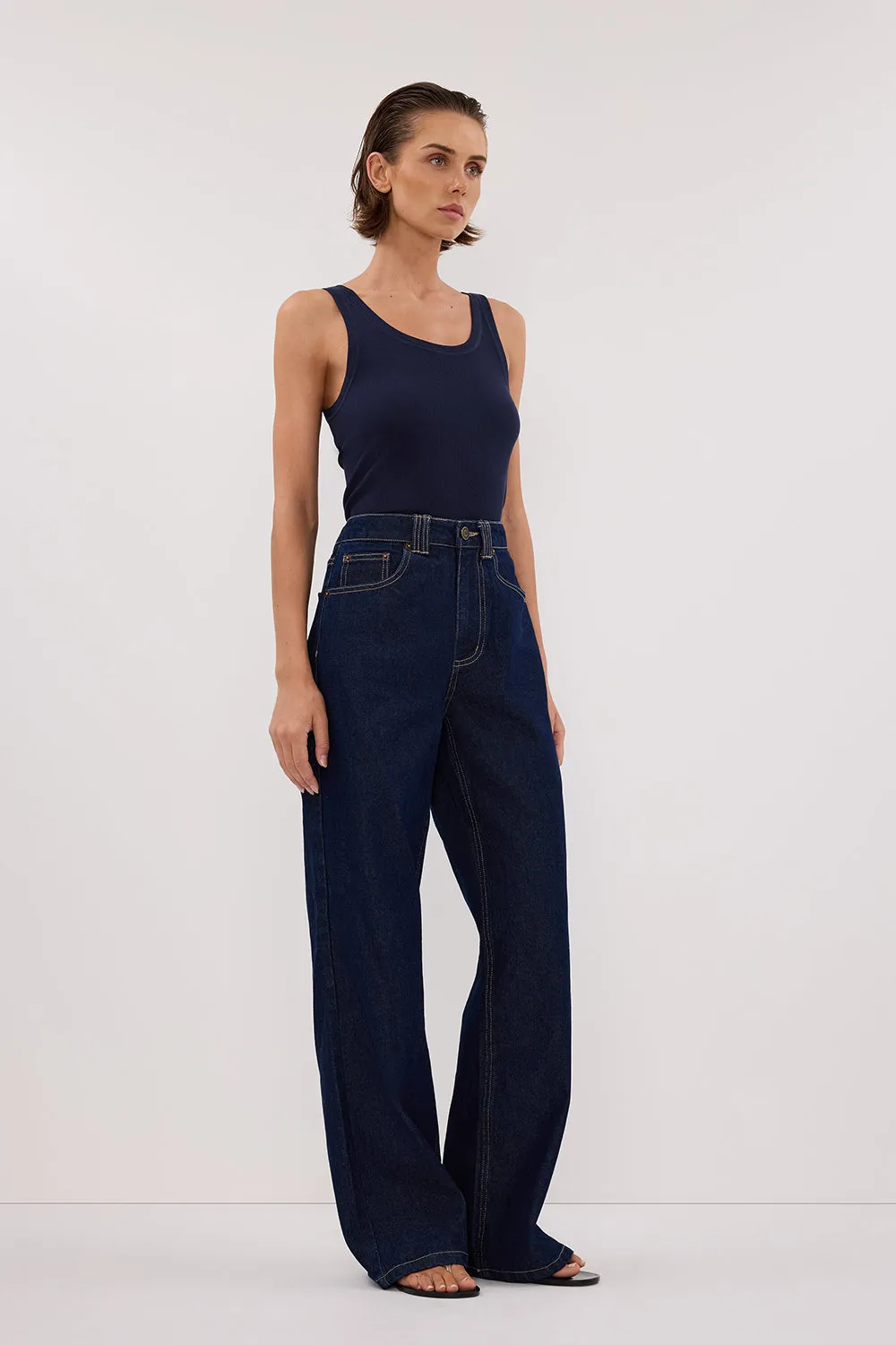 LEE NAVY KNIT TANK sold by Dissh product image thumbnail 3