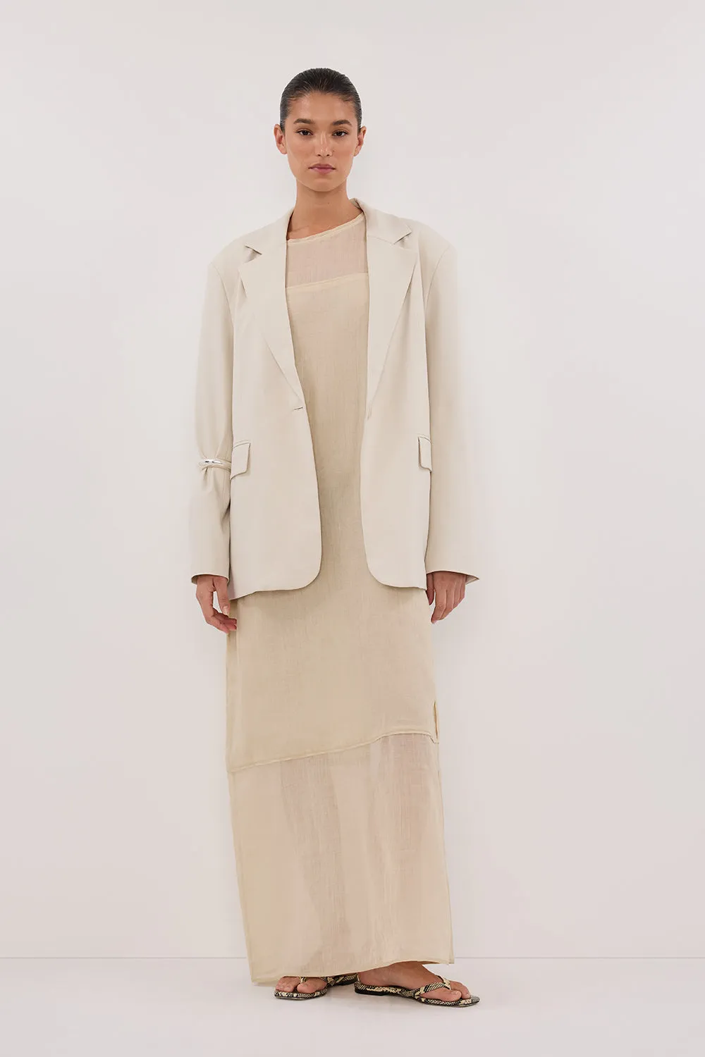 EDEN PLASTER OVERSIZED BOXY BLAZER sold by Dissh