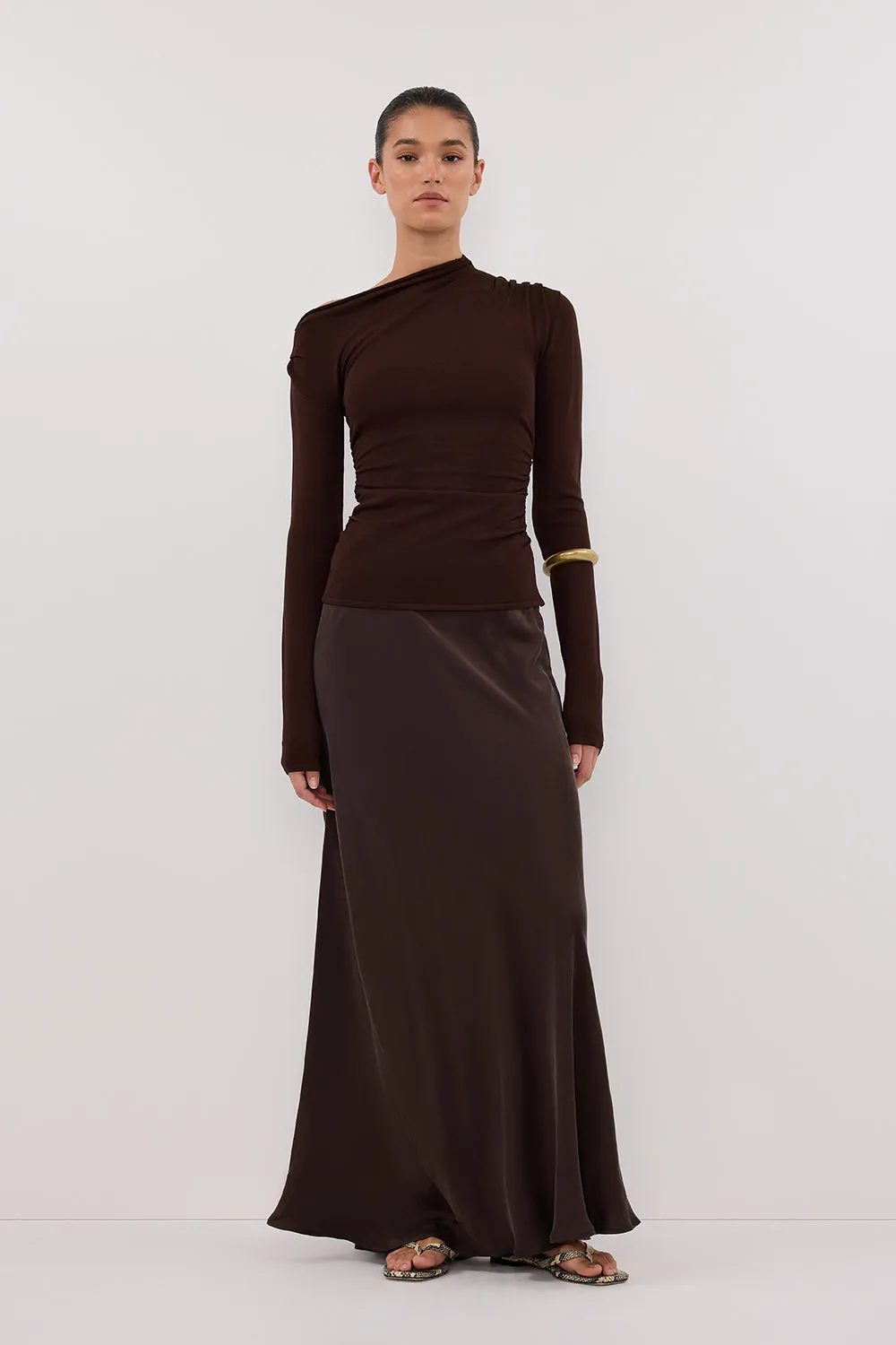 ARIEL CHOC LONG SLEEVE KNIT TOP sold by Dissh product image thumbnail 2