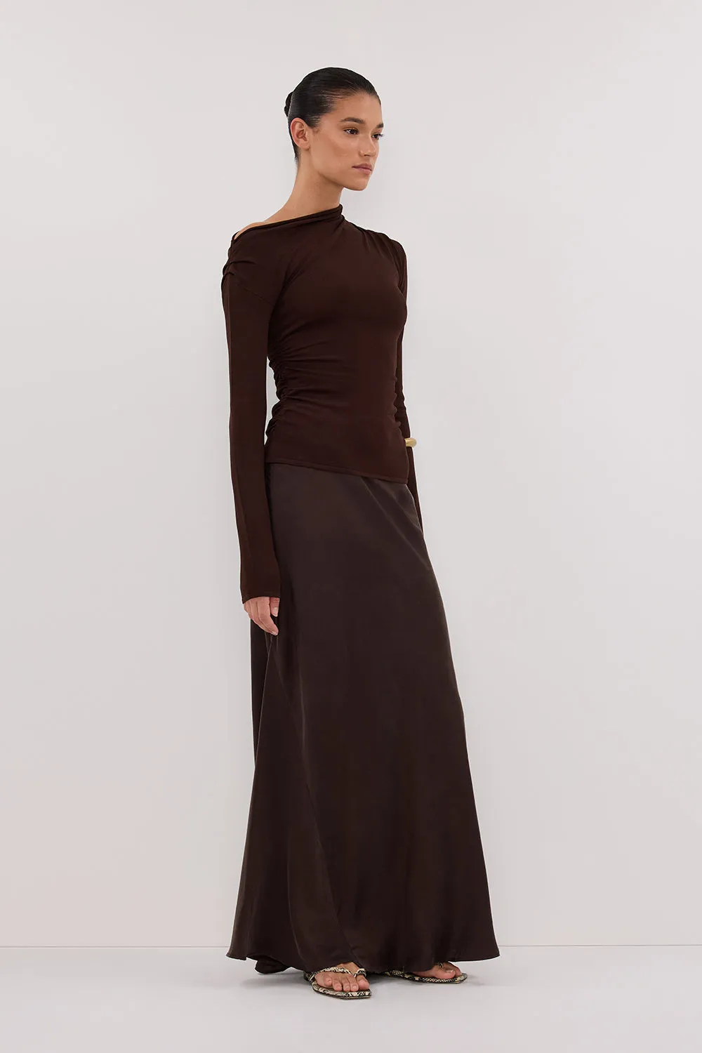 ARIEL CHOC LONG SLEEVE KNIT TOP sold by Dissh product image thumbnail 4