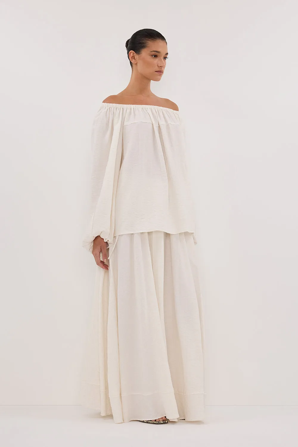 SHANIYA CREAM MARLE BOHO SKIRT sold by Dissh product image thumbnail 3