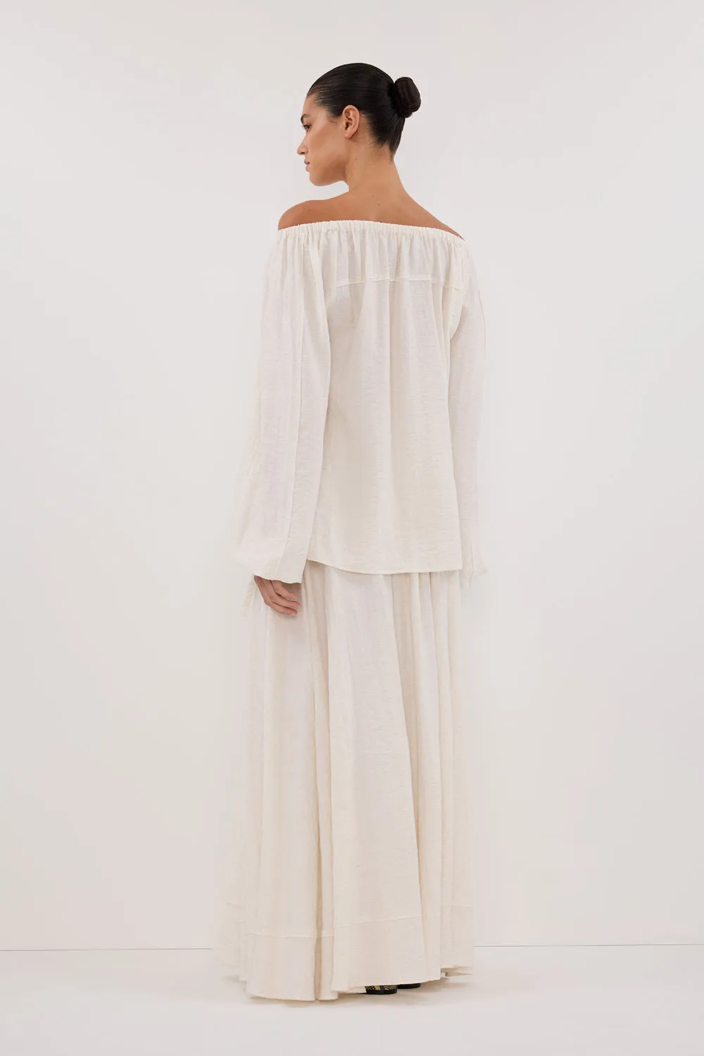 SHANIYA CREAM MARLE BOHO SKIRT sold by Dissh product image thumbnail 4