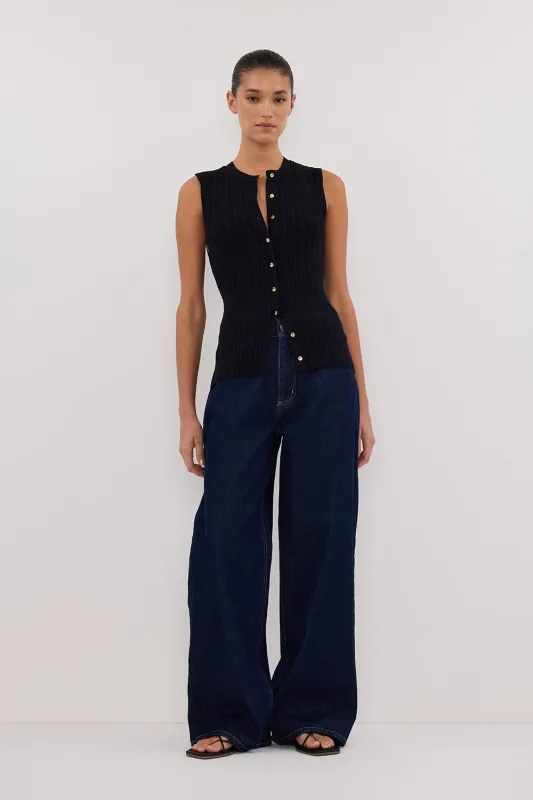 JASMINE INK KNIT TOP sold by Dissh