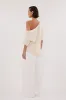RICK CREAM ASYM KNIT TOP sold by Dissh