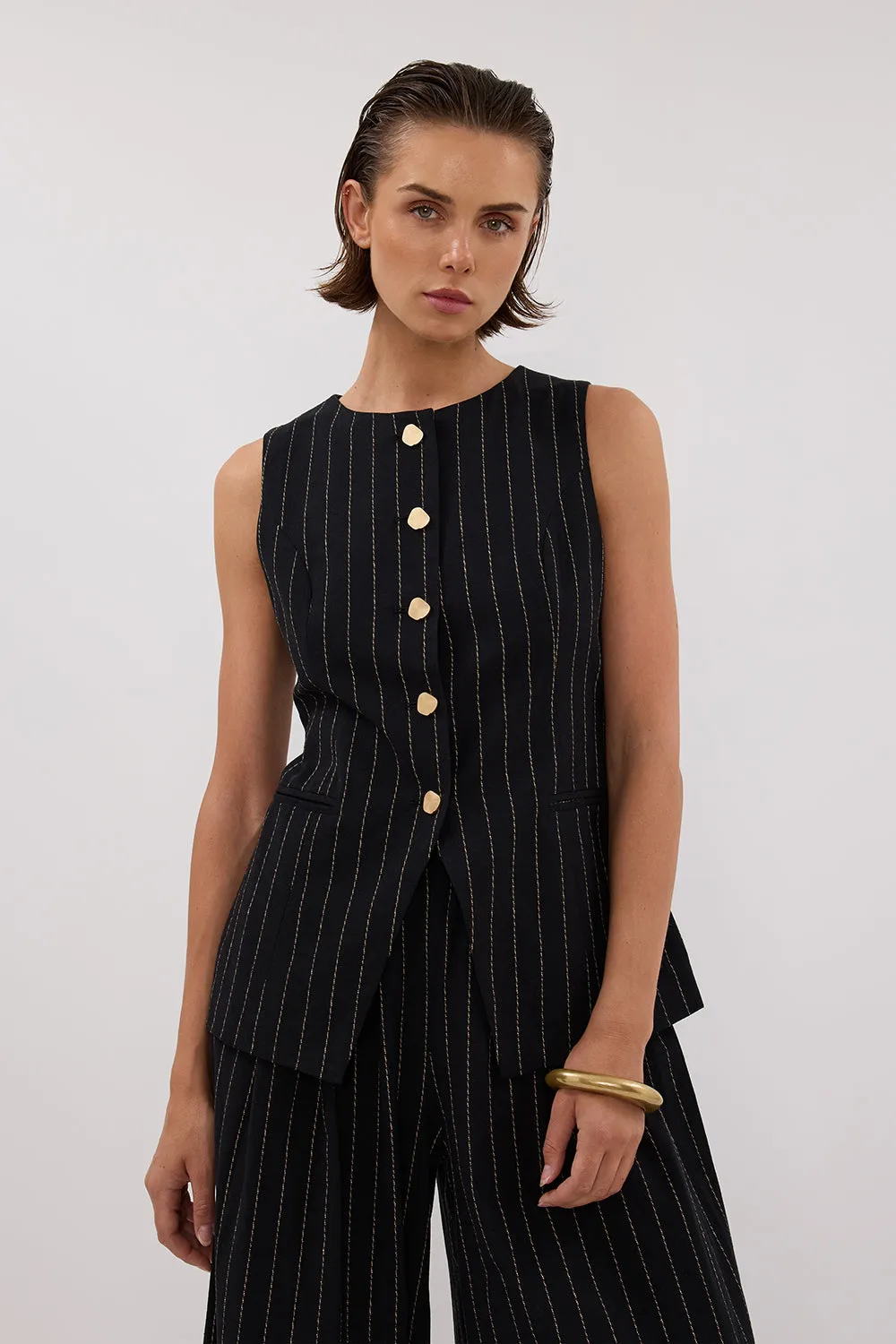 BOSTON STRIPE VEST sold by Dissh product image thumbnail 3