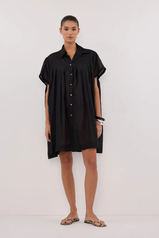 CARMEL BLACK RAMIE MINI DRESS sold by Dissh