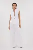 SELAH WHITE LINEN SLEEVELESS VEST sold by Dissh