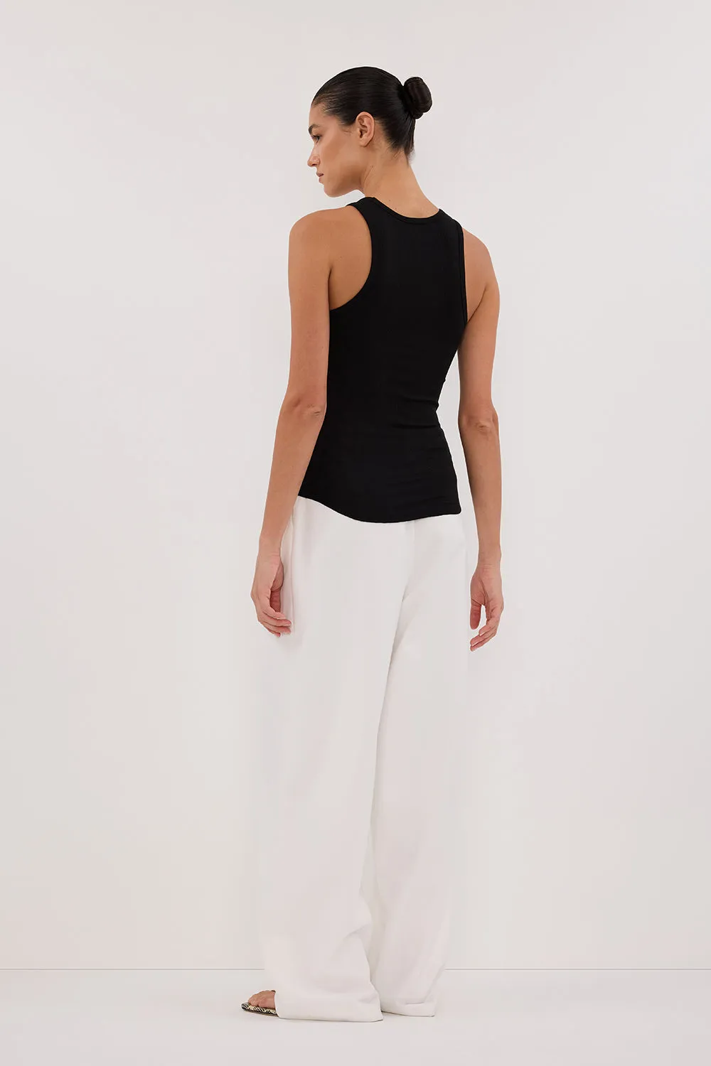 NINA BLACK RACER KNIT TANK sold by Dissh product image thumbnail 4