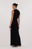 HAL BLACK SLEEVELESS KNIT MAXI DRESS sold by Dissh