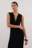 HAL BLACK SLEEVELESS KNIT MAXI DRESS sold by Dissh