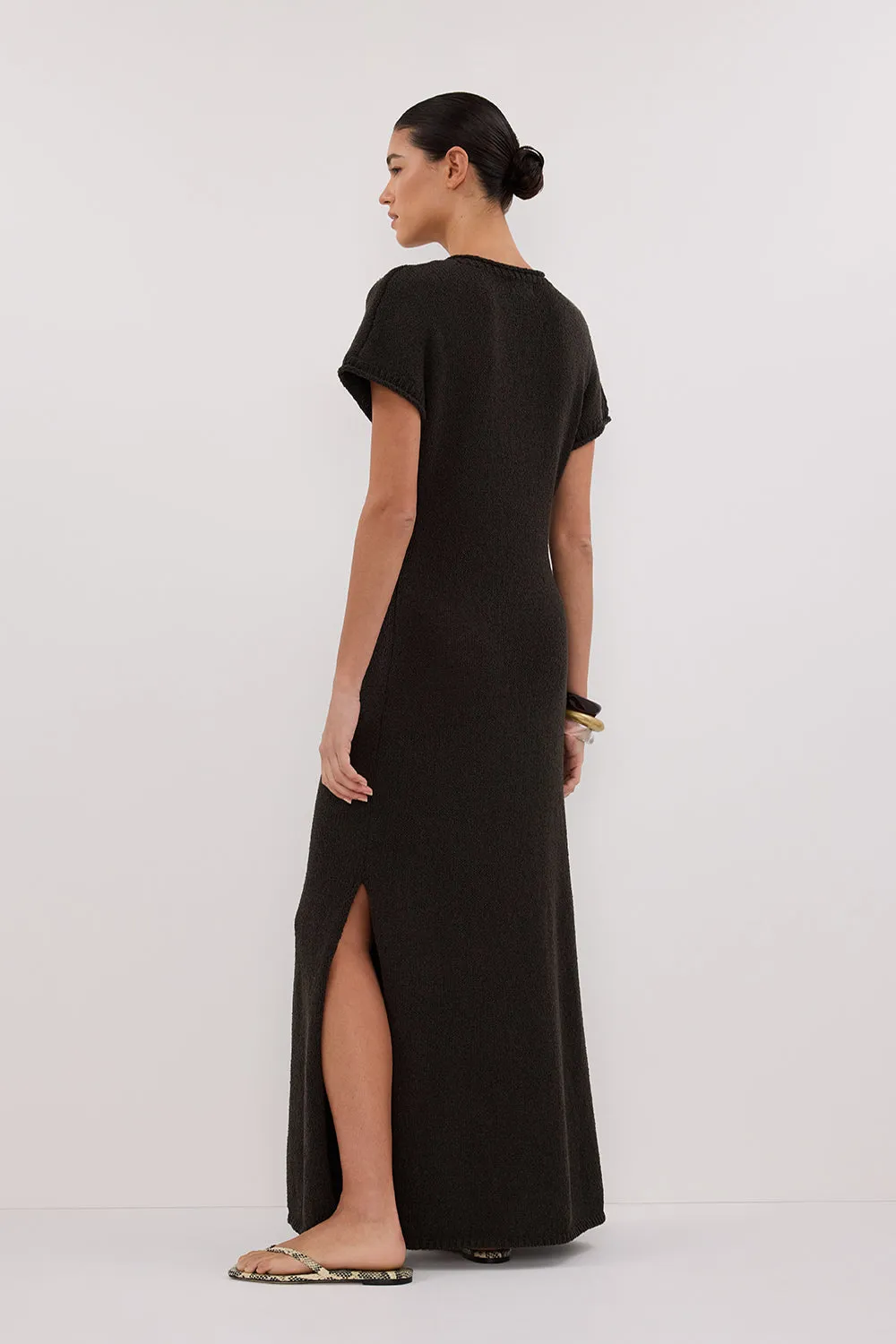 ERIN PETROL KNIT MAXI DRESS sold by Dissh product image thumbnail 4