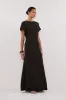 ERIN PETROL KNIT MAXI DRESS sold by Dissh