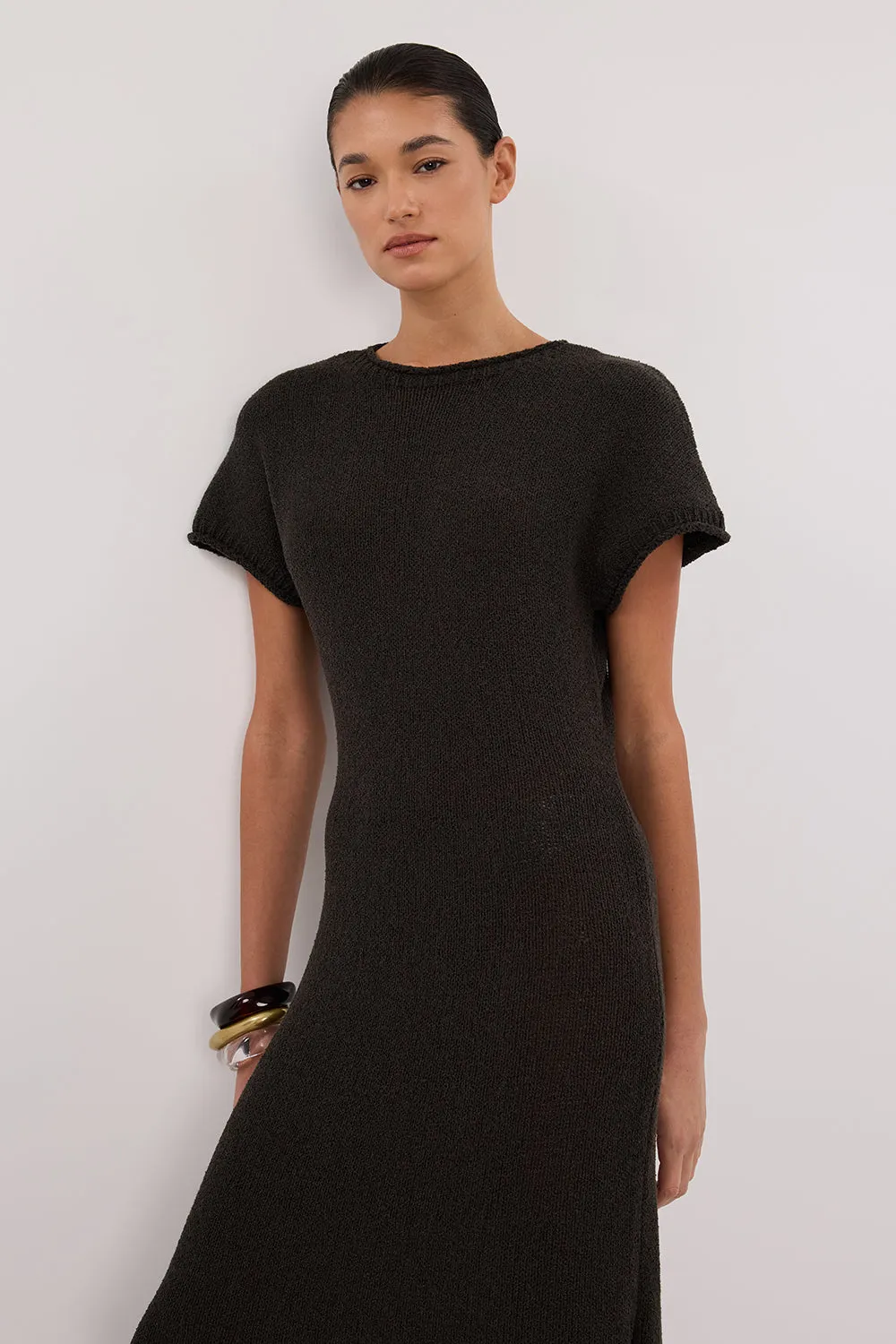 ERIN PETROL KNIT MAXI DRESS sold by Dissh product image thumbnail 2