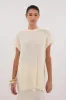 JADE CREAM SLEEVELESS KNIT TOP sold by Dissh