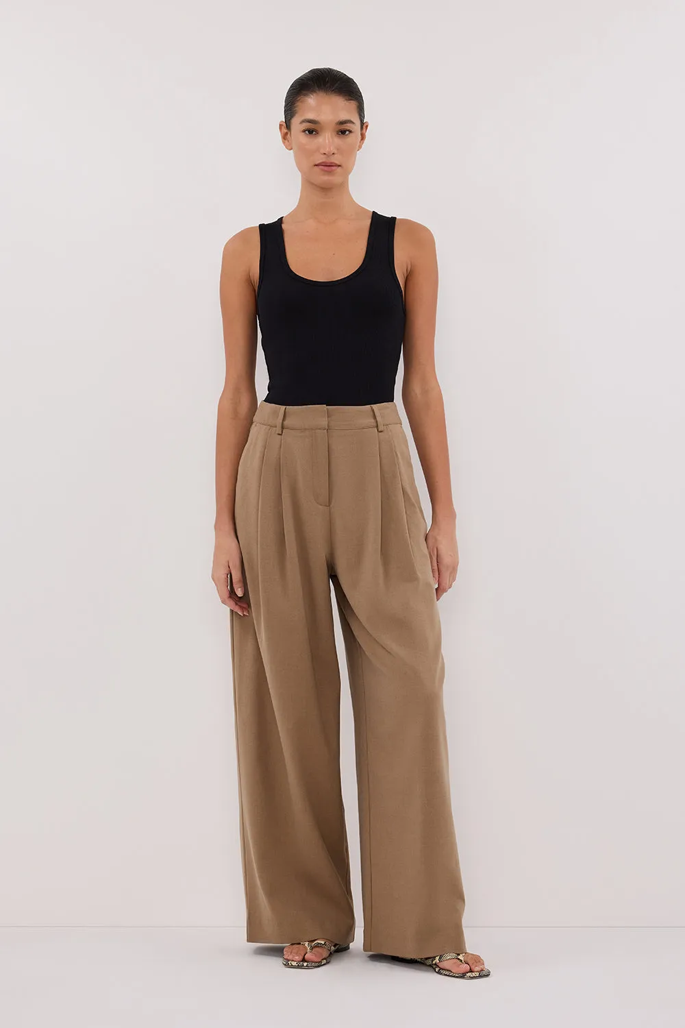 CELINA TAN PANT sold by Dissh