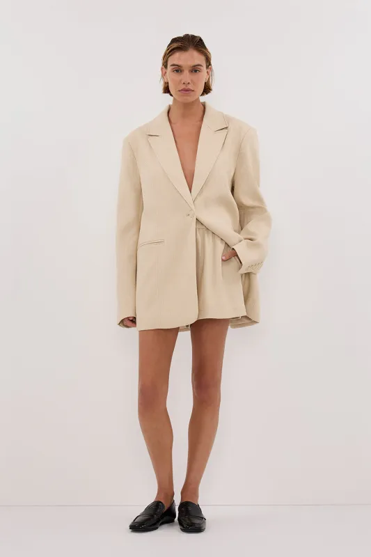 FRANKIE OAT OVERSIZED TWEED BOYFRIEND BLAZER sold by Dissh