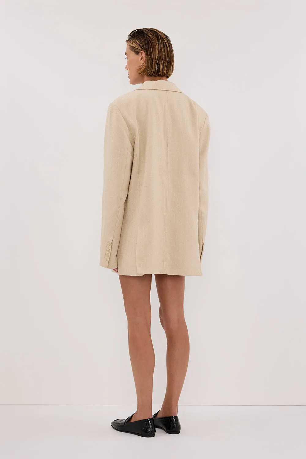 FRANKIE OAT OVERSIZED TWEED BOYFRIEND BLAZER sold by Dissh product image thumbnail 4