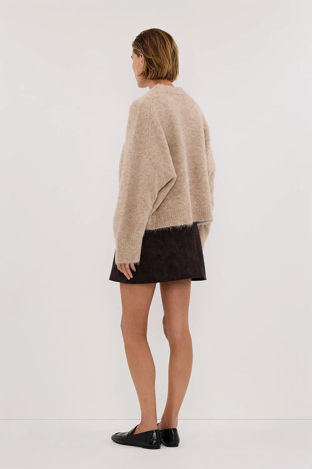 OAKLAND CHOC FAUX SUEDE MINI SKIRT sold by Dissh product image thumbnail 4