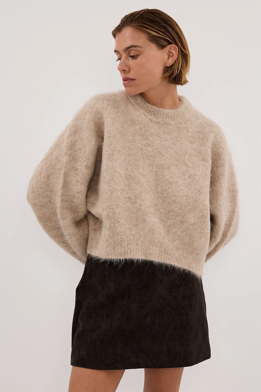OAKLAND CHOC FAUX SUEDE MINI SKIRT sold by Dissh product image thumbnail 2