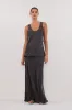 COLETTE PETROL SILK SKIRT sold by Dissh
