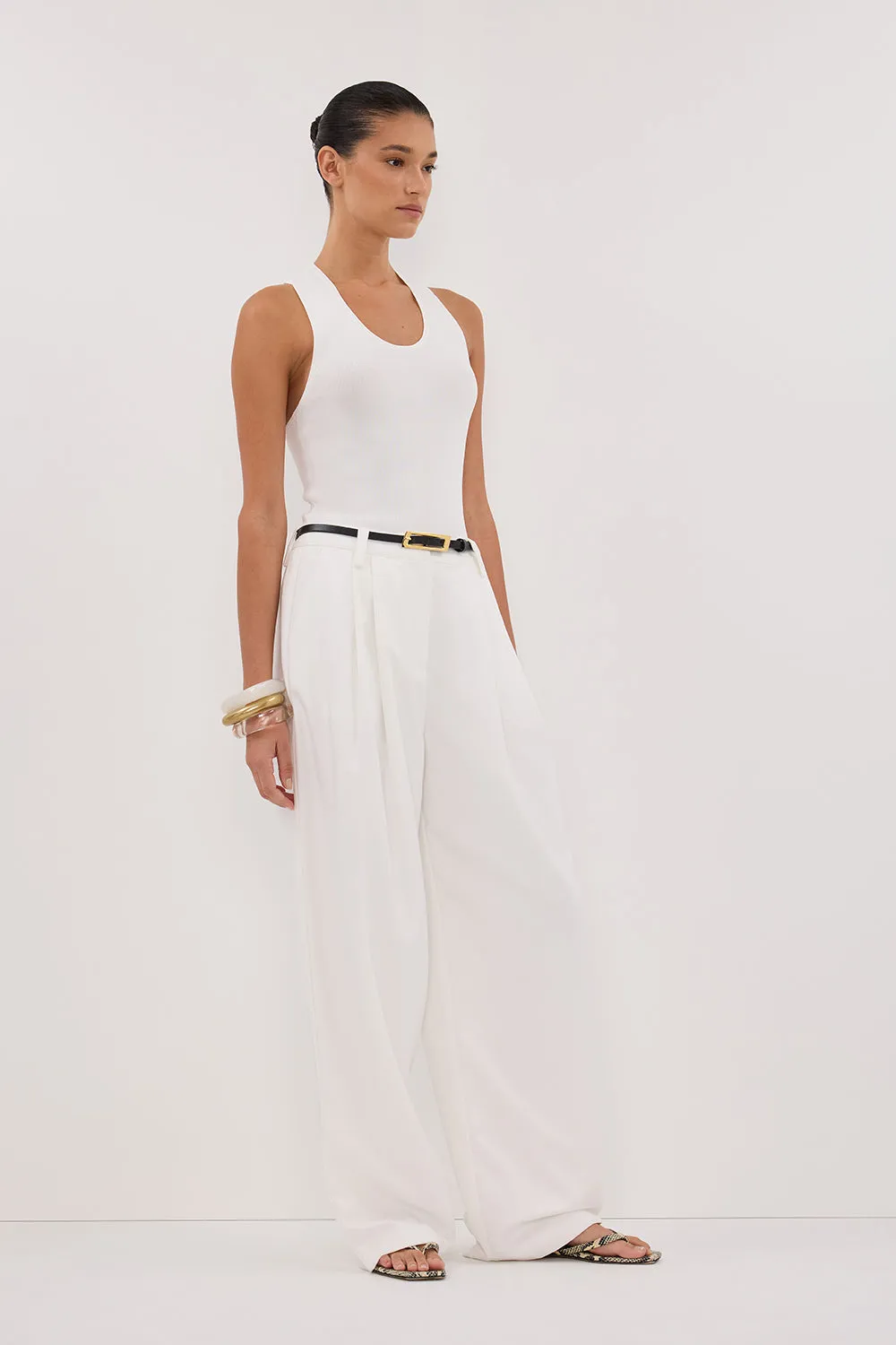 DEVIN OFF WHITE RACER KNIT TANK sold by Dissh product image thumbnail 3