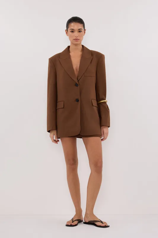 HARLEY RUST BOYFRIEND BLAZER sold by Dissh