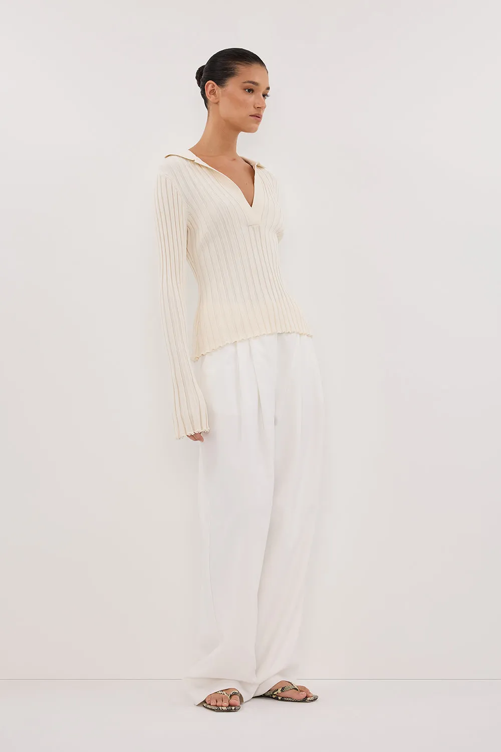 HAL PLASTER LONG SLEEVE KNIT TOP sold by Dissh product image thumbnail 3