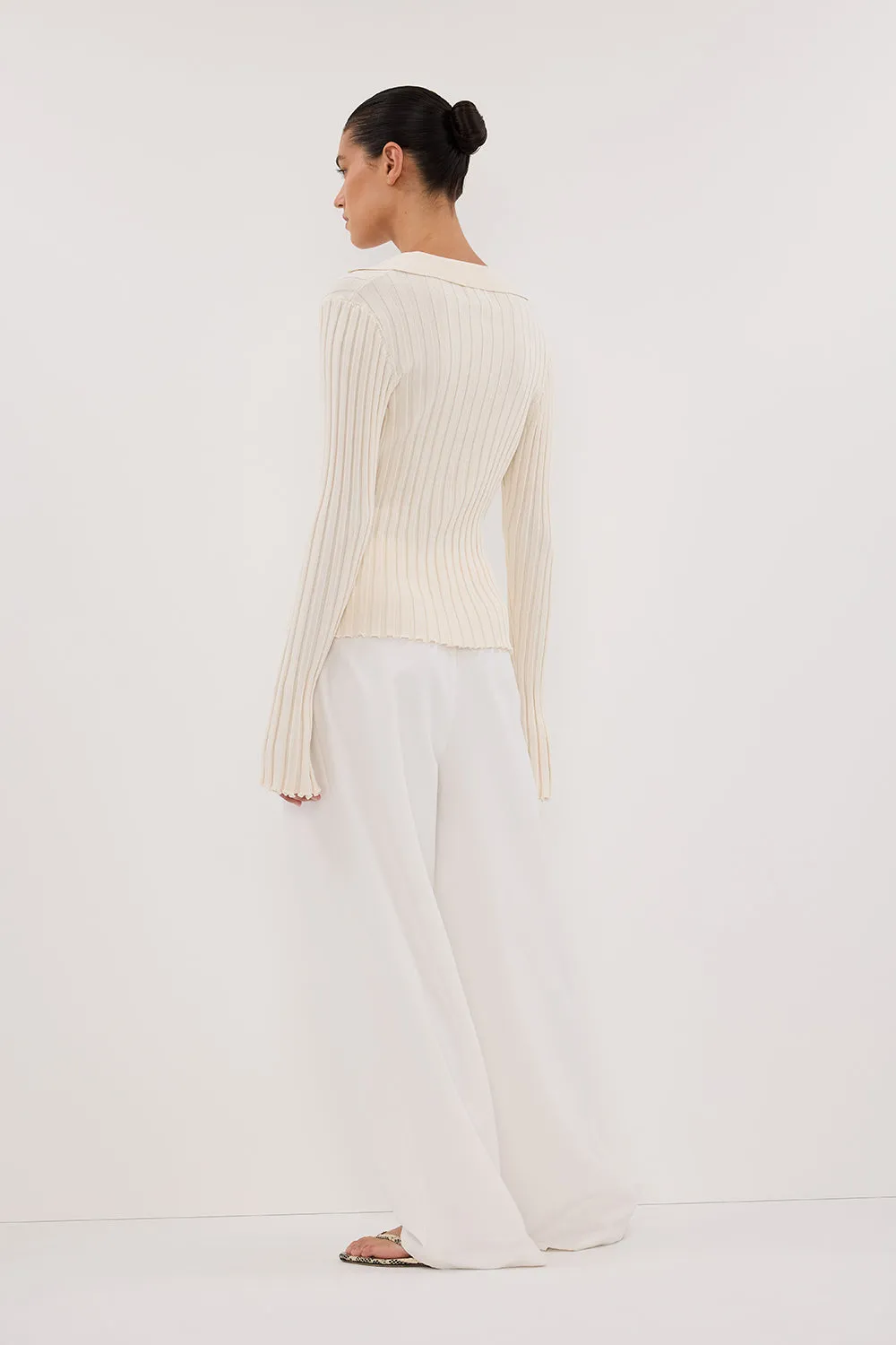 HAL PLASTER LONG SLEEVE KNIT TOP sold by Dissh product image thumbnail 4