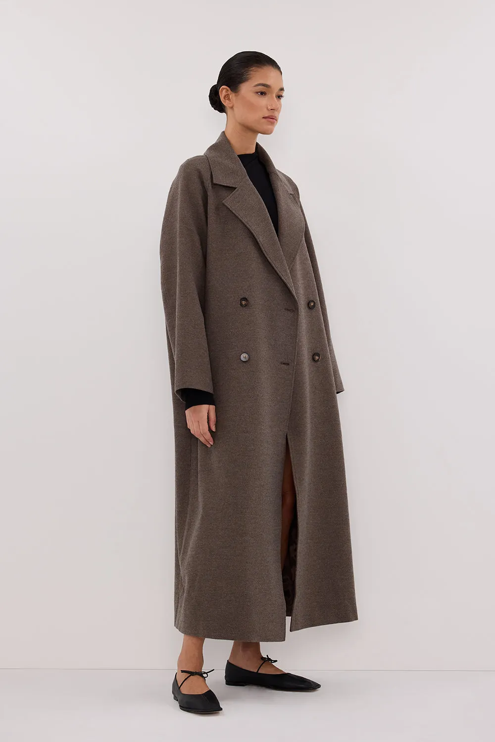 YORK COFFEE OVERSIZED WOOL BLEND COAT sold by Dissh product image thumbnail 3