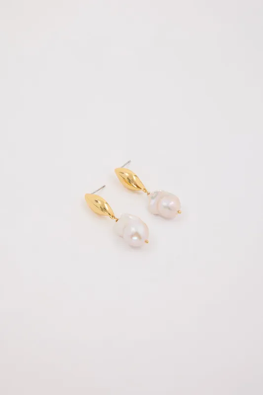 AMBER SCEATS ISOLA EARRING GOLD sold by Dissh