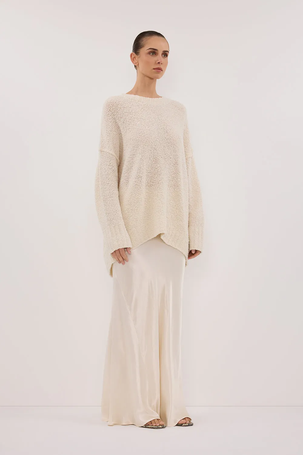 CICI CREAM LONGLINE JUMPER sold by Dissh product image thumbnail 3