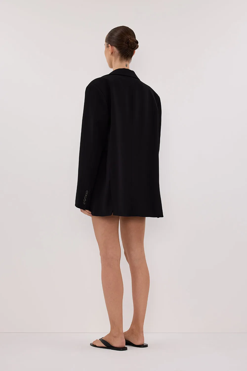 WESTWOOD BLACK OVERSIZED BOYFRIEND BLAZER sold by Dissh product image thumbnail 4
