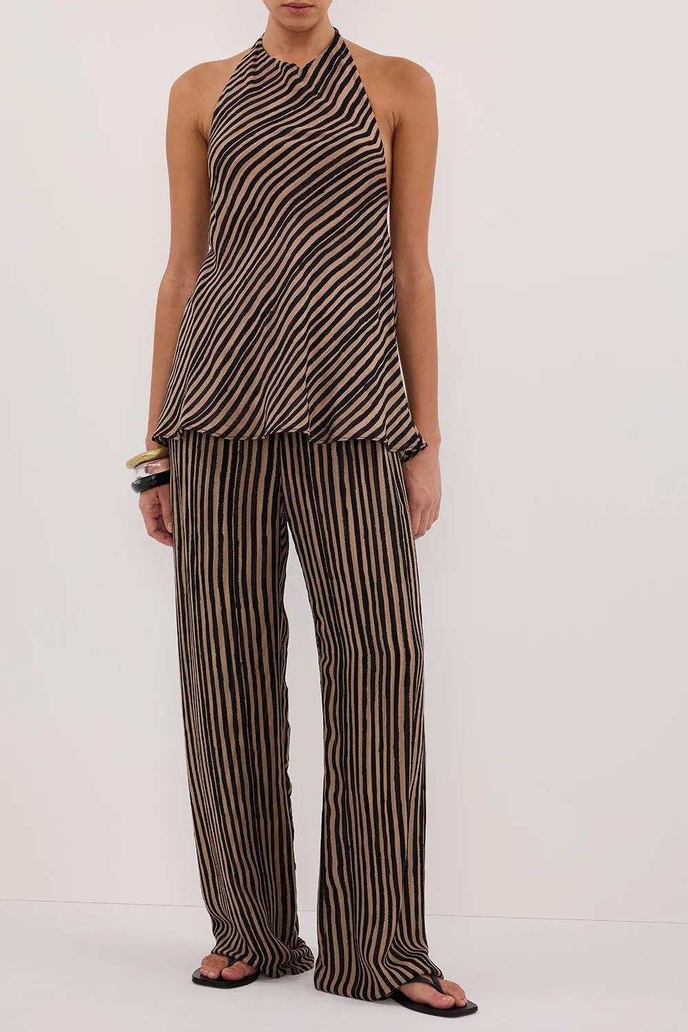 CHARLI TAN STRIPE PANT sold by Dissh product image thumbnail 2