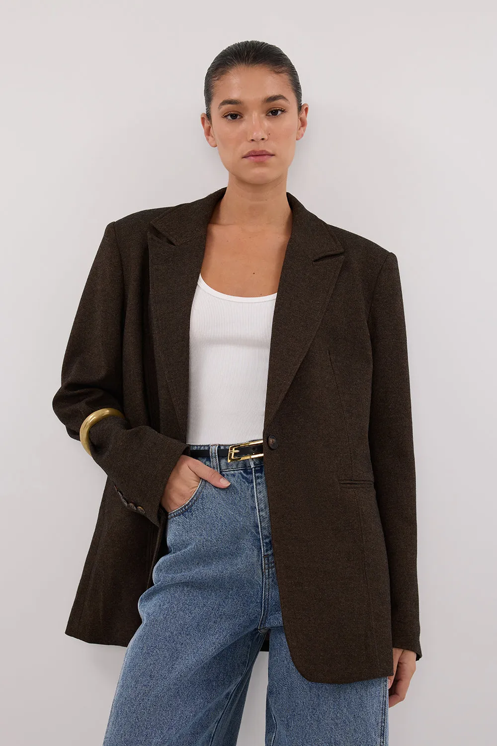 CHARLIE CHOC WOOL BLEND BLAZER sold by Dissh product image thumbnail 3