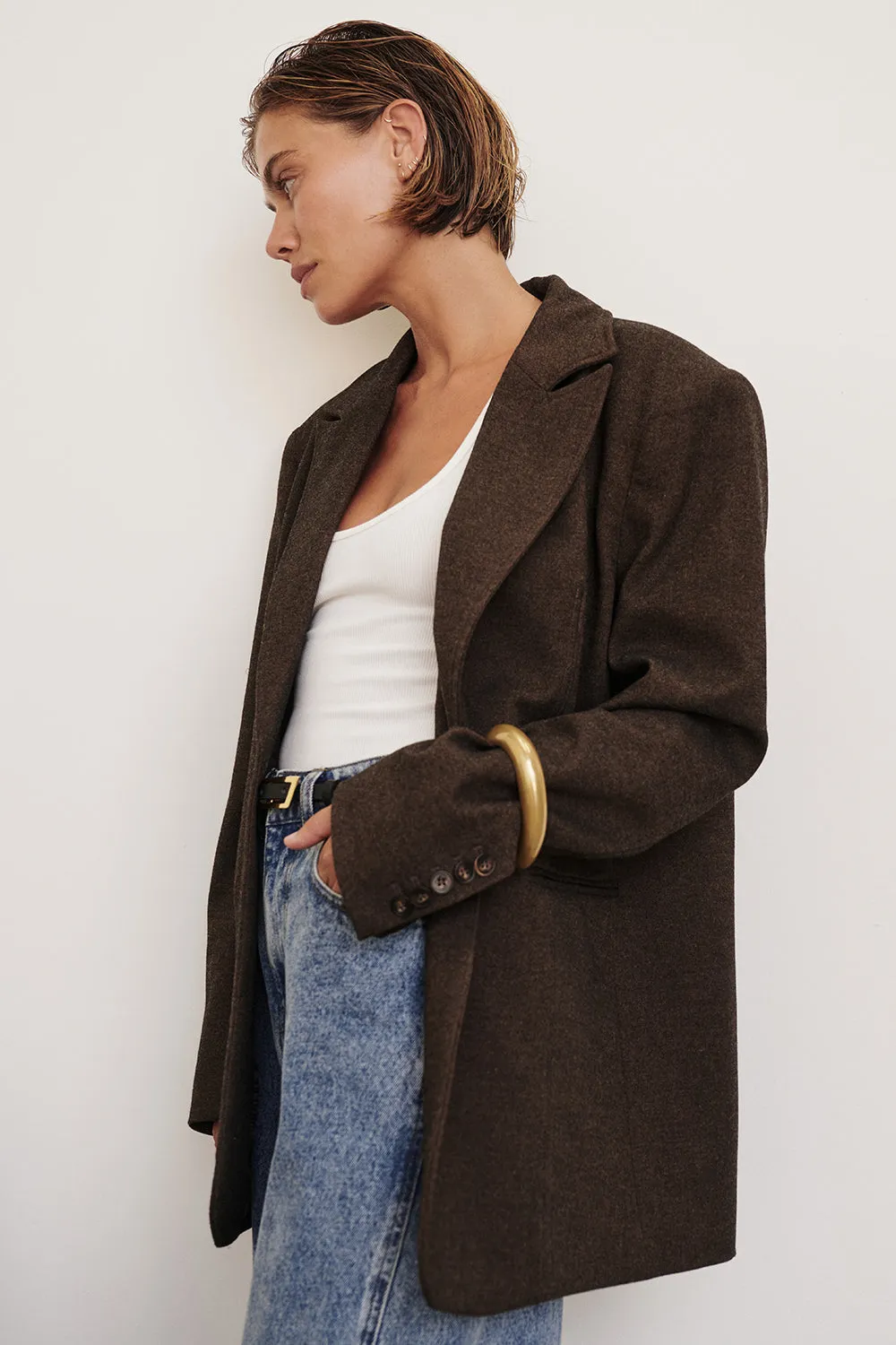 CHARLIE CHOC WOOL BLEND BLAZER sold by Dissh