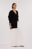 ZOE BLACK LONGLINE CARDIGAN sold by Dissh