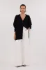 ZOE BLACK LONGLINE CARDIGAN sold by Dissh