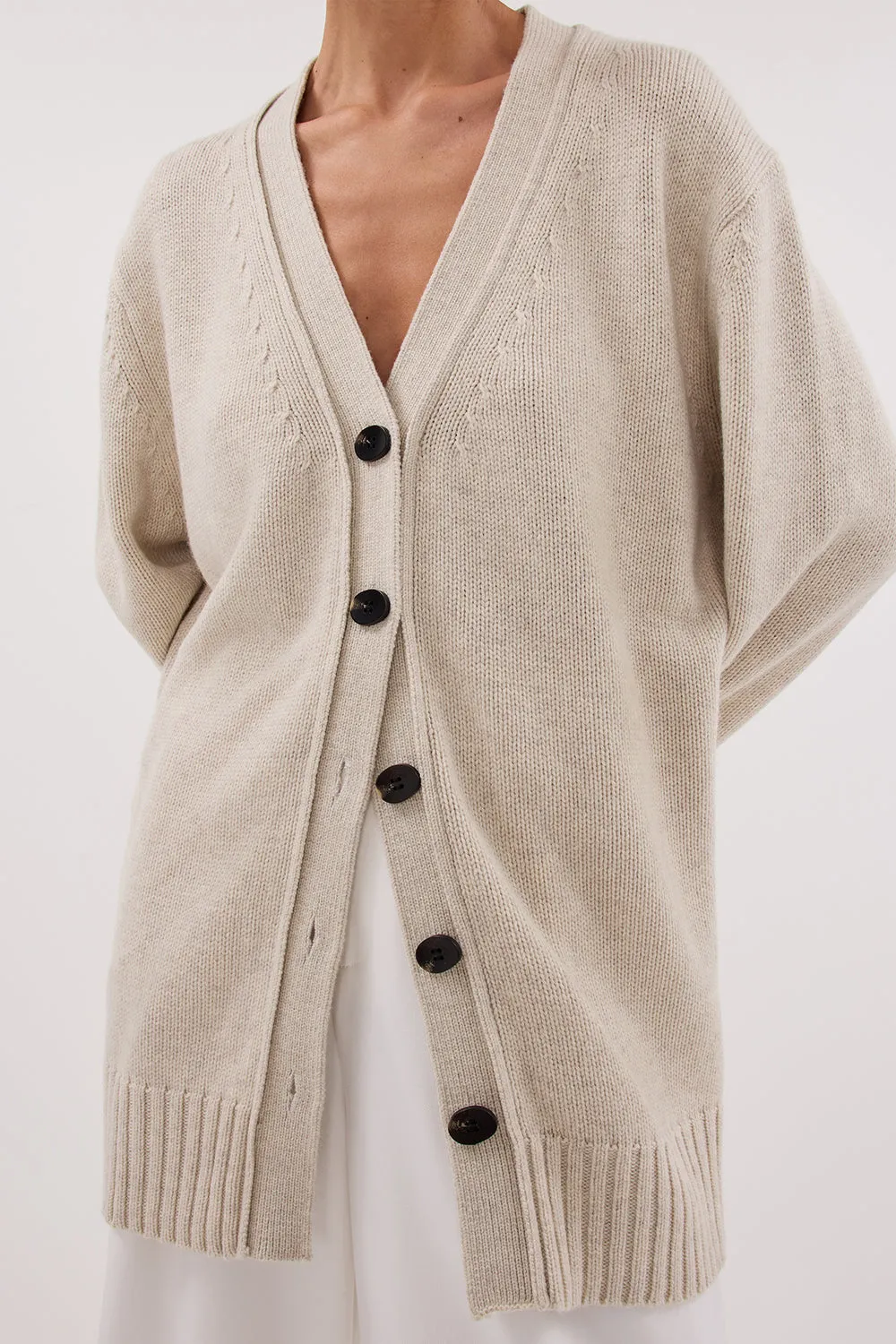 ZOE CHALK LONGLINE CARDIGAN sold by Dissh product image thumbnail 5