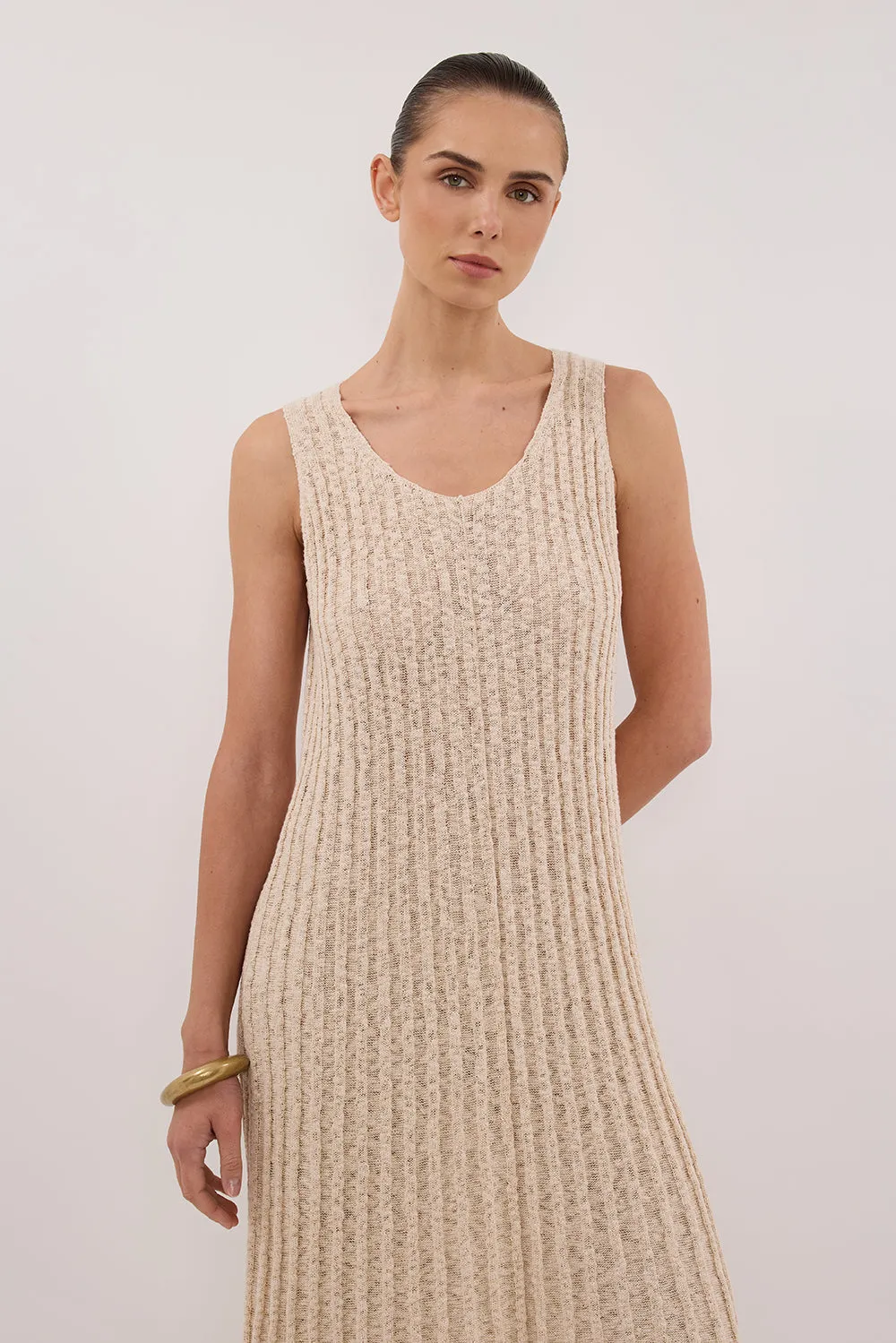 LEN NATURAL KNIT MAXI DRESS sold by Dissh product image thumbnail 2