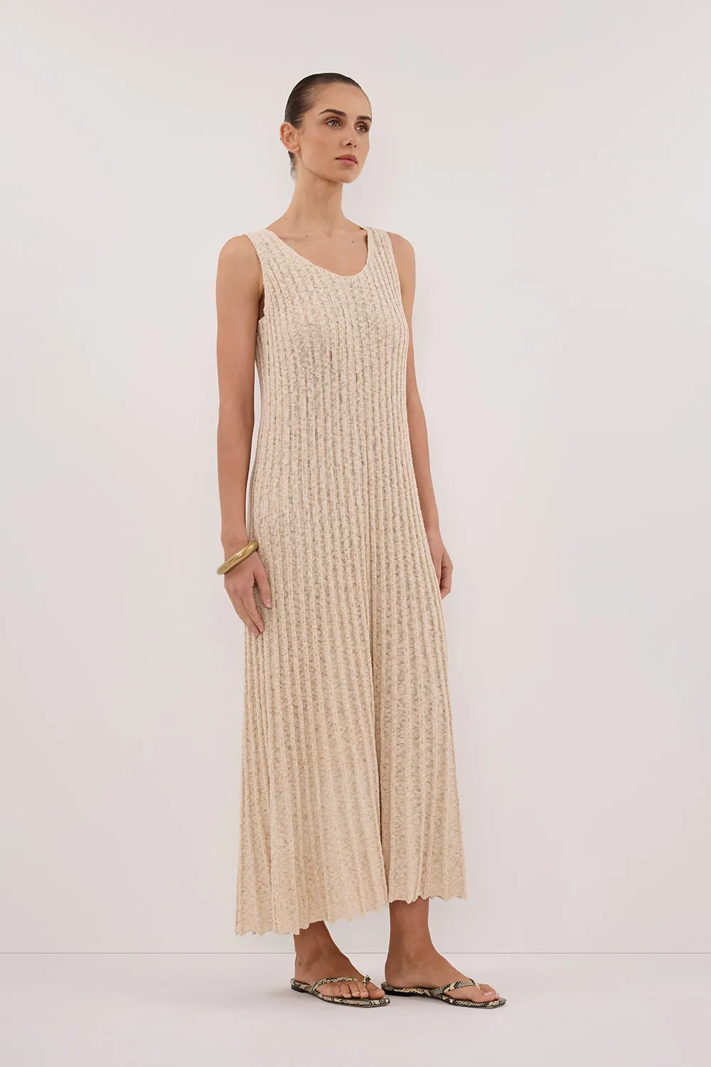 LEN NATURAL KNIT MAXI DRESS sold by Dissh product image thumbnail 3