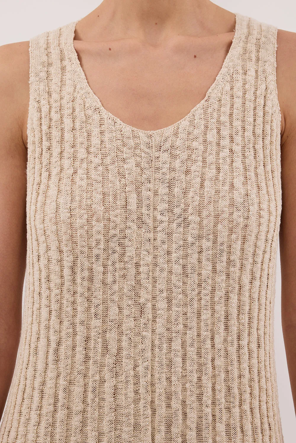 LEN NATURAL KNIT MAXI DRESS sold by Dissh product image thumbnail 5