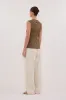 HAL OLIVE SLEEVELESS KNIT TOP sold by Dissh
