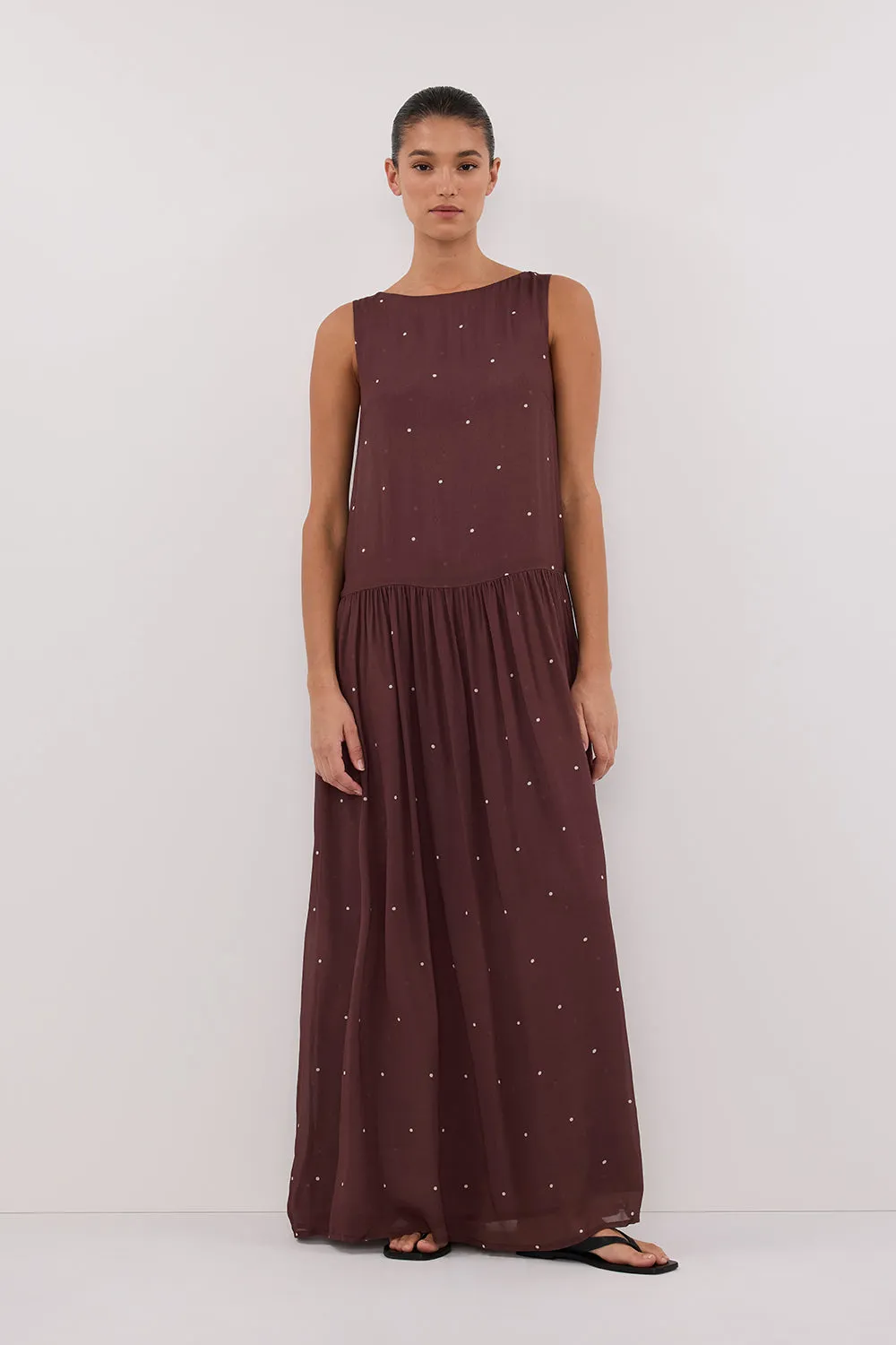 MELROSE WALNUT MIDI DRESS sold by Dissh