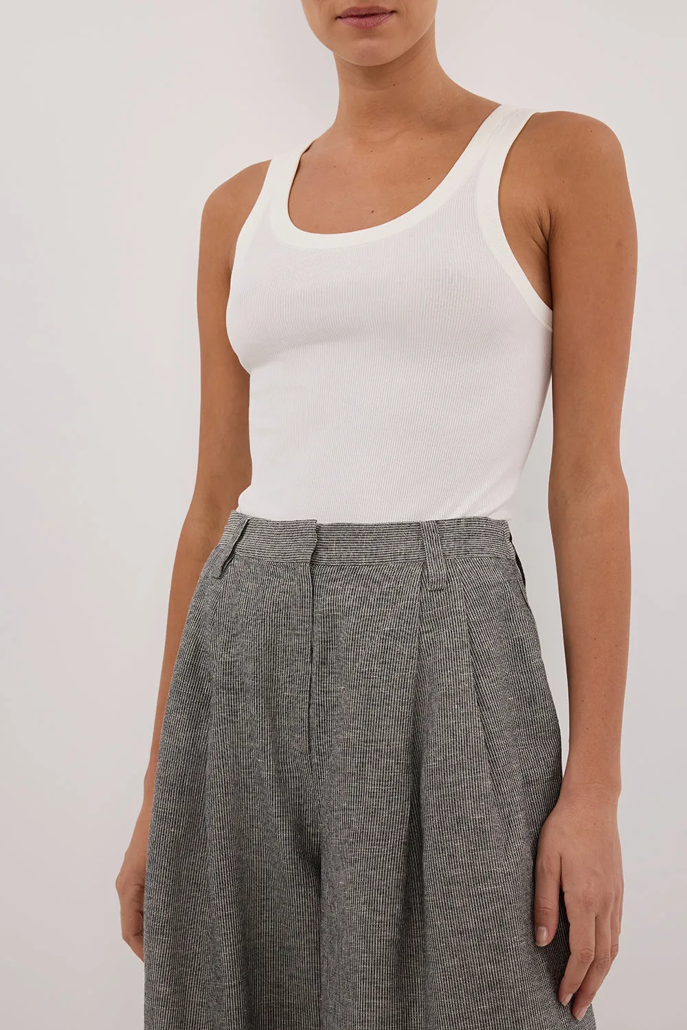 ELIAS CHARCOAL LINEN BLEND PANT sold by Dissh product image thumbnail 5