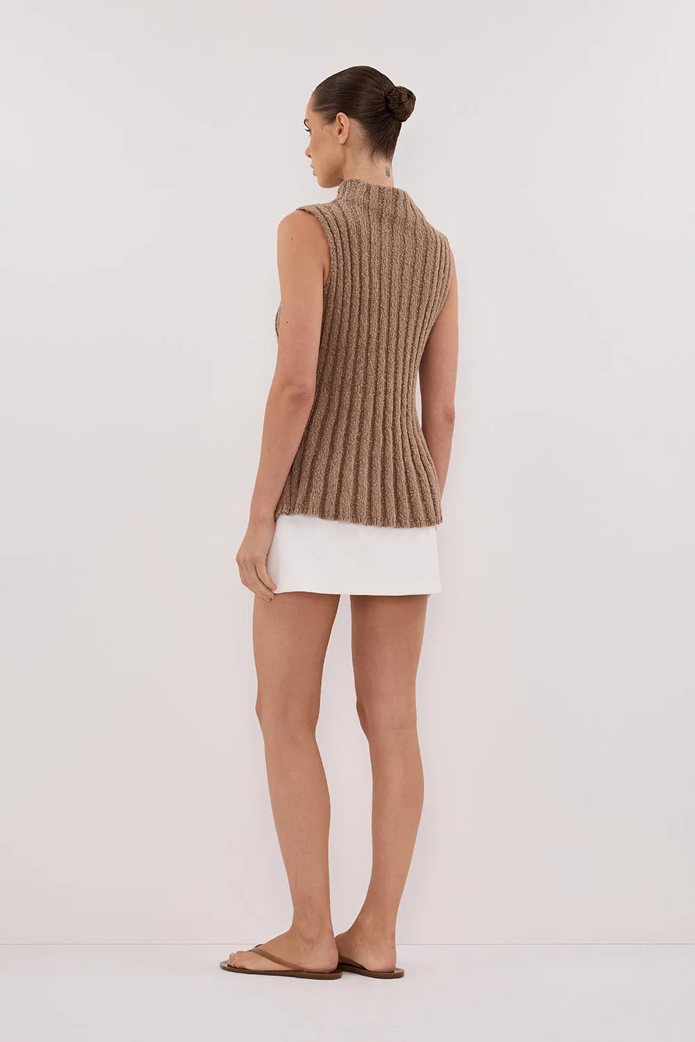 VERO TAN KNIT TOP sold by Dissh product image thumbnail 4