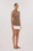 VERO TAN KNIT TOP sold by Dissh