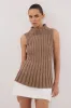 VERO TAN KNIT TOP sold by Dissh